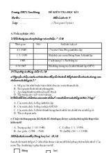 Đề kiểm tra hoc ki I môn lịch sử 9 ( thời gian 45 phút )